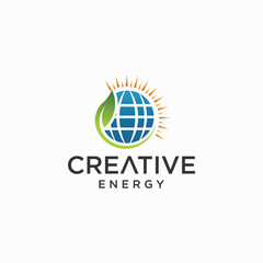  solar energy logo design solar energy modern technology logo