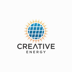  solar energy logo design solar energy modern technology logo