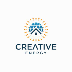  solar energy logo design solar energy modern technology logo
