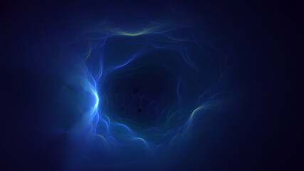 3D rendering abstract multicolor fractal light background