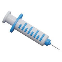 syringe 3d icon with transparent background © aamiansyah