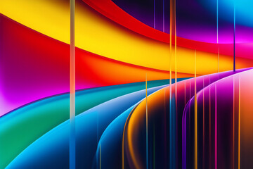 abstract rainbow background painting generative AI