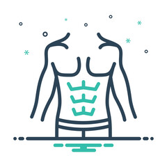 Mix icon for abs fit