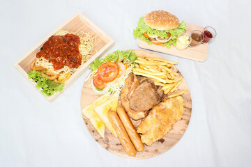 chicken and salad