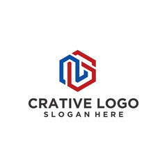 creative letter n logo design, n letter technology logo. vector logotype