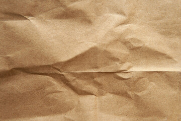 Creased Hard pale brown color environmental friendly wrap blank organic paper texture background with space minimal style design for packaging