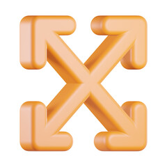 Scale Up Arrow 3D Icon