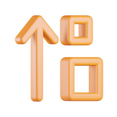 Sort Ascending 3D Icon