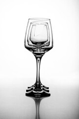 empty wine glasses