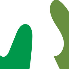 Green Abstract Shape Decor Transparent 