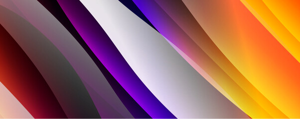 Trendy simple fluid color gradient abstract background with dynamic wave line effect. Vector Illustration For Wallpaper, Banner, Background, Card, Book Illustration, landing page