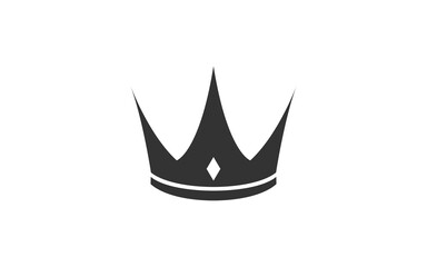 KING CROWN logo mascot with isolated illustration for identity template