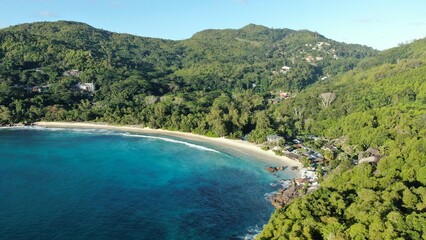 Fototapeta na wymiar Amazing beaches in the Seychelles