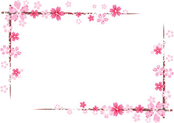 桜　春　花びら　
