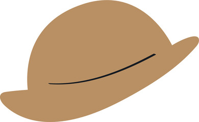 brown hat