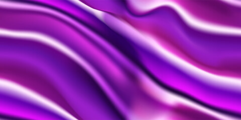 Wavy purple abstract seamless pattern. Luxury lilac background. Gradient mesh effect. Liquid paint, fluid art