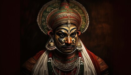 illustration of Happy Onam festival of South India-Kerala.