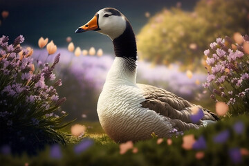 Obraz premium The Return of our Feathered Friends in Springtime (ai generated)..