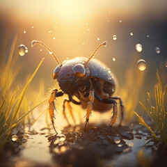 Fototapeta premium bug on the ground