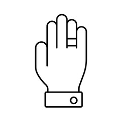 Obraz premium Finger ring Vector Icon