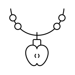 Obraz premium Apple locket Vector Icon