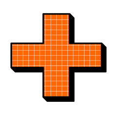 Obraz premium 90s Geometric Shape Line