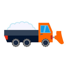 Vector Design Snowplow Icon Style