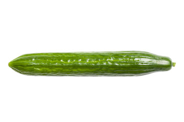 Fresh and Ripe Cucumber Isolated