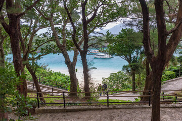Beautiful landscape of the Kabira Bay in Ishigaki Island, Okinawa Prefecture, Japan