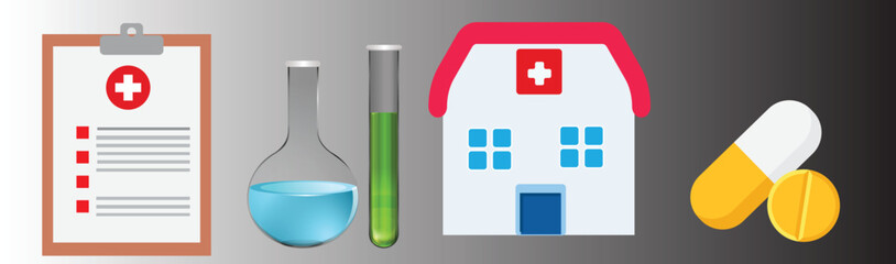 Obraz premium Medical Vector, Hospital 