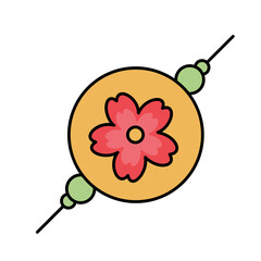 Flower earbuds Vector Icon

