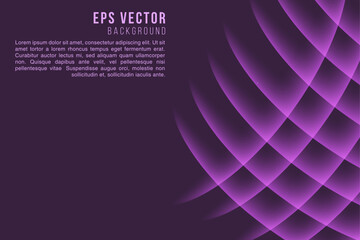 Minimal geometric on dark purple background. Dynamic shapes composition. Eps10 vector.