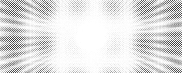 Obraz na płótnie Canvas Sun rays halftone background. White and grey radial abstract comic pattern. Vector explosion abstract lines backdrop