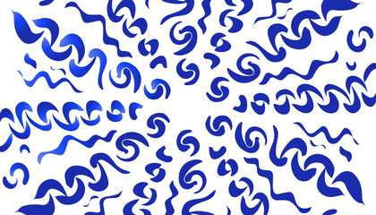 Abstract background with random doodles in blue. Perfect for wallpapers, website backgrounds, posters, banners