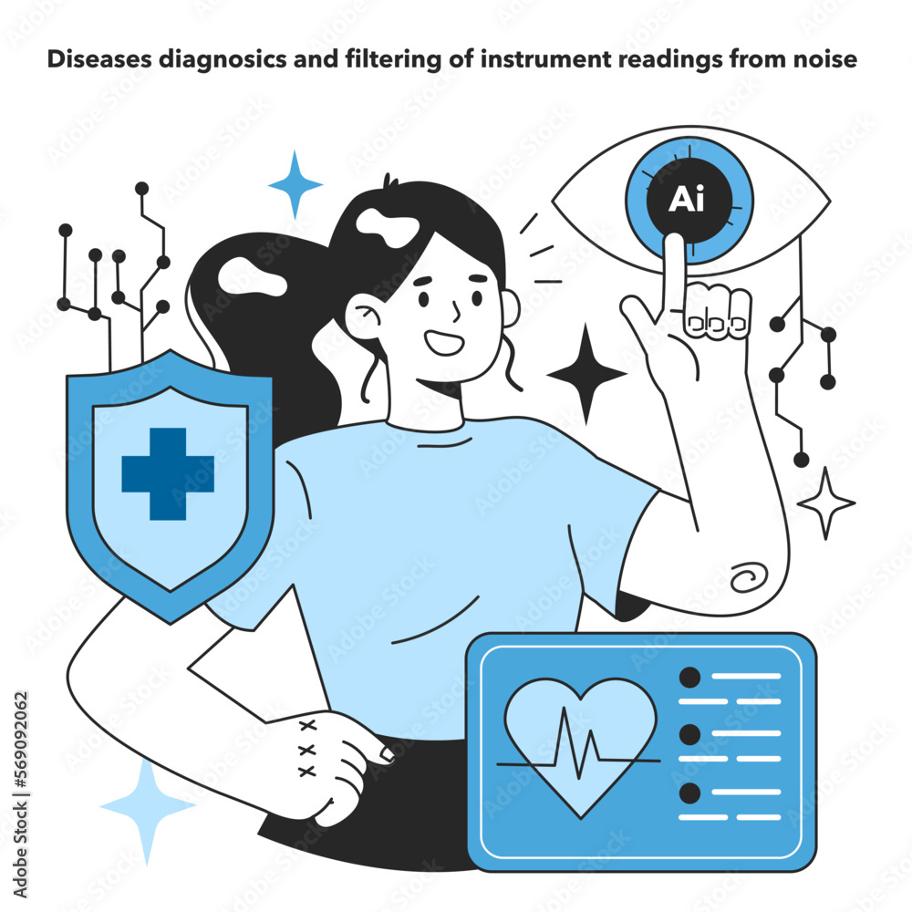 Poster neural network in diseases diagnosics and filtering of instrument