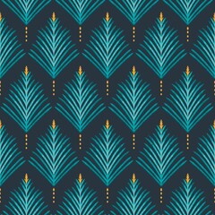 Geometric ethnic oriental ikat gypsy folk Mexican mexico indian tribal aztec Boho motif African American native seamless pattern traditional Design for background, carpet, wallpaper, clothing, textile