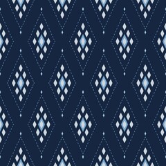 Geometric ethnic oriental ikat gypsy folk Mexican mexico indian tribal aztec Boho motif African American native seamless pattern traditional Design for background, carpet, wallpaper, clothing, textile