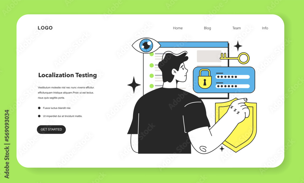 Poster security testing technique web banner or landing page. software testing