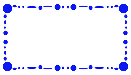 Abstract background with a blue frame