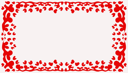 Abstract background with a red frame