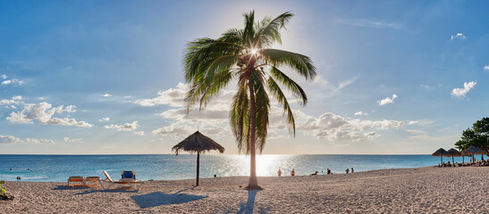 Scenic view of Playa Ancon beach, Trinidad, Cuba