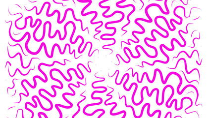 Abstract background with random purple doodles