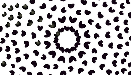 Fototapeta premium Abstract illustration background with lots of black love pictures. Perfect for wallpapers, banners, website backgrounds and more.