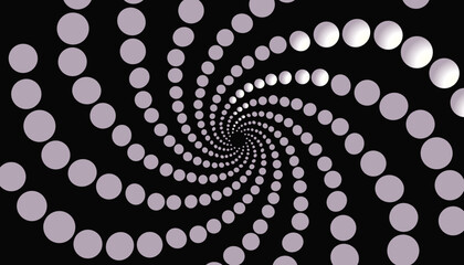 Abstract background with white spiral balls. Perfect for wallpapers, website backgrounds, posters, banners