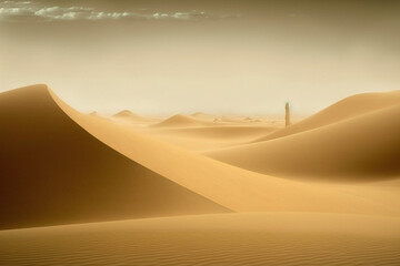 Peaceful Beige Sands Minimalism