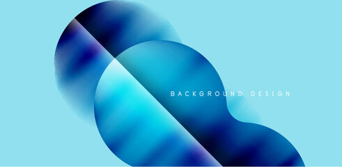 Colorful circle abstract background. Template for wallpaper, banner, presentation, background