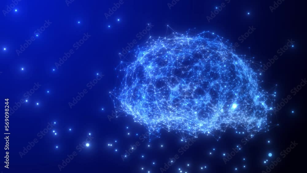 Poster concept of big data and deep learning modern technology. futuristic cyber technology innovations. ai
