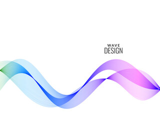 Abstract colorful flow wave design background