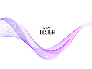 Abstract smooth stylish colorful wave design background