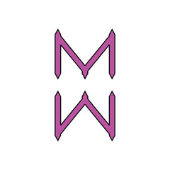 loggo M vector design illustration
